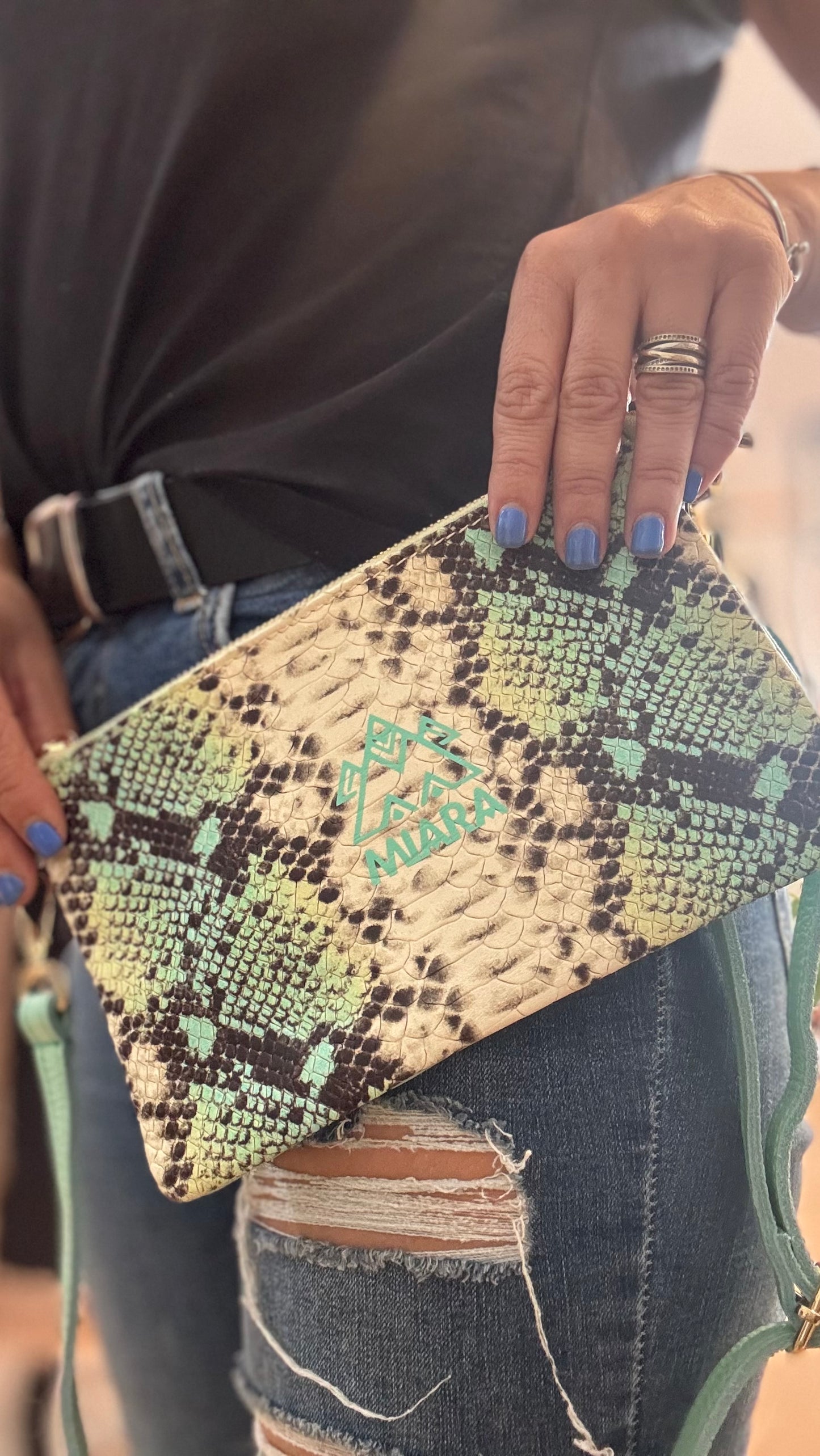 Bolso Piel Serpiente Queen